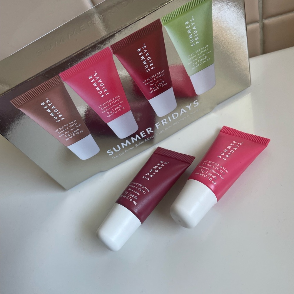 Summer Fridays Mini Lip Butter Balms, Cherry and Pink Guava ONLY!